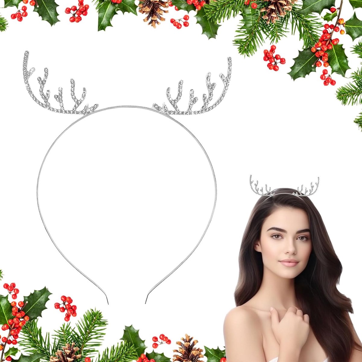 Sneeuwvlok Kerstmis sneeuwvlokken haarband kersthaarbanden Kerstmis hoofdtooi huisfeest cosplay accessoires foto rekwisieten