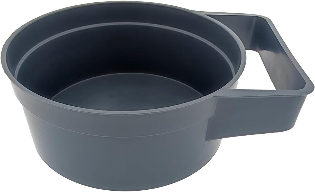 Ø 180 mm hard PVC grijs mengbeker gipsbeker