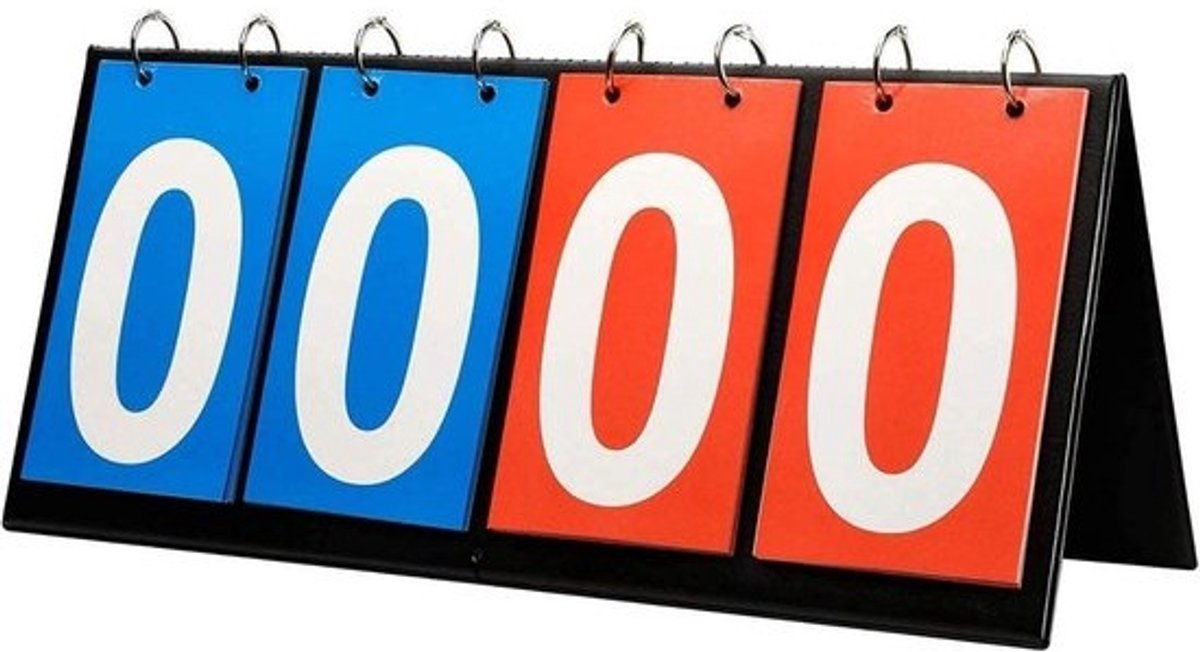 4-digitale draagbare tafeltop sport scorebord - flipper volleybal basketbal tafeltennis - score flip Padel Scorebord