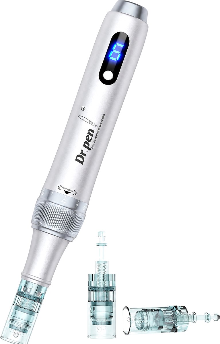 Elektrische Dermapen – 27 Cartridges – Oplaadbaar – Huidverzorging – Gezicht en Lichaam