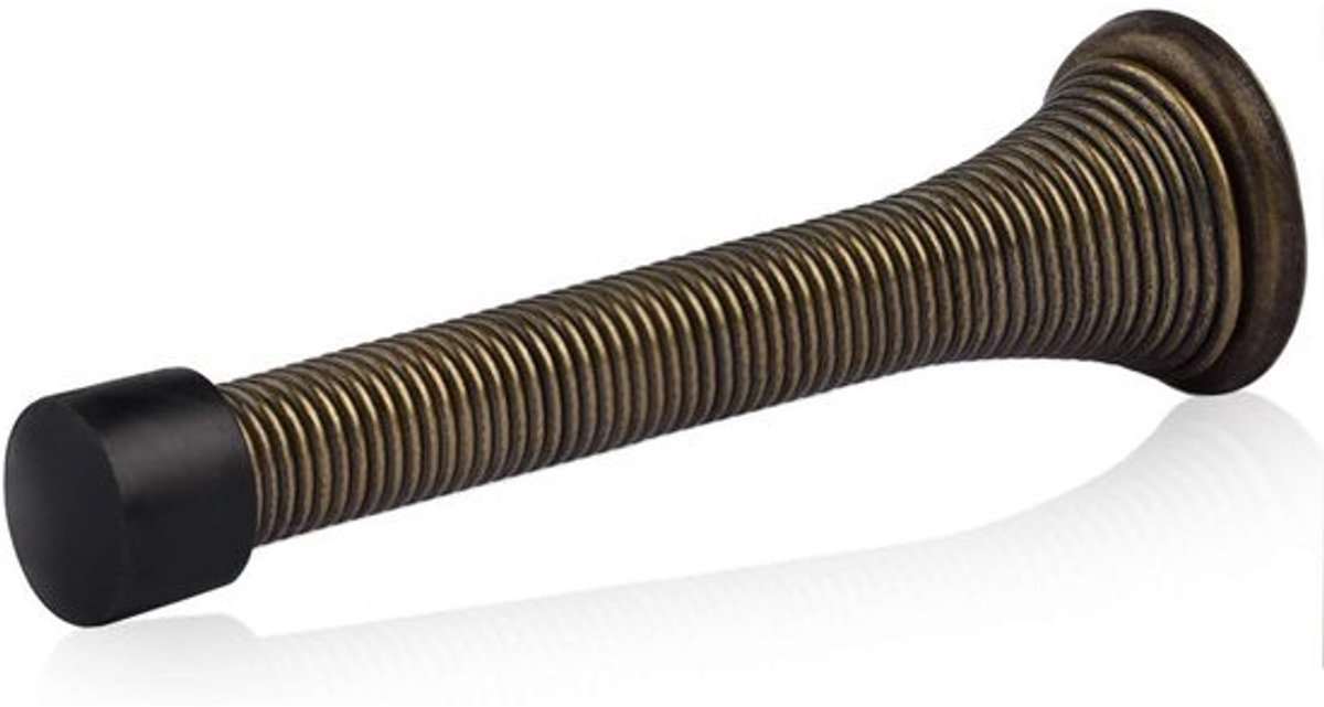 Deurstopper - Veer Stopper - Muren Beschermen - Rubberen Bumper - 3-1/8 inch - Antiek Messing