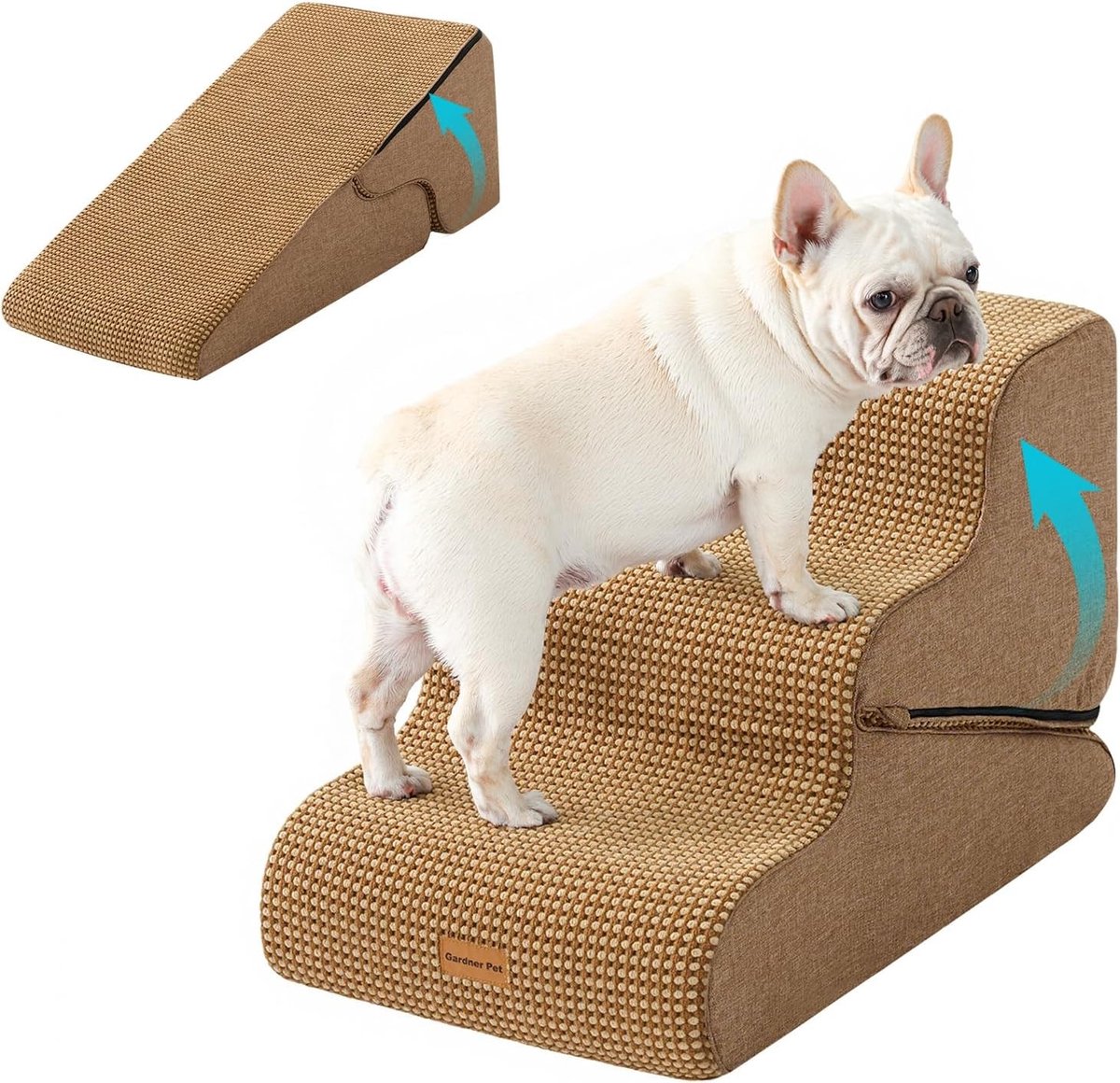 Hondentrap - Bruin - 35/42 cm - Schuim met Antislip Waterdichte Bekleding - Voor Kleine Honden