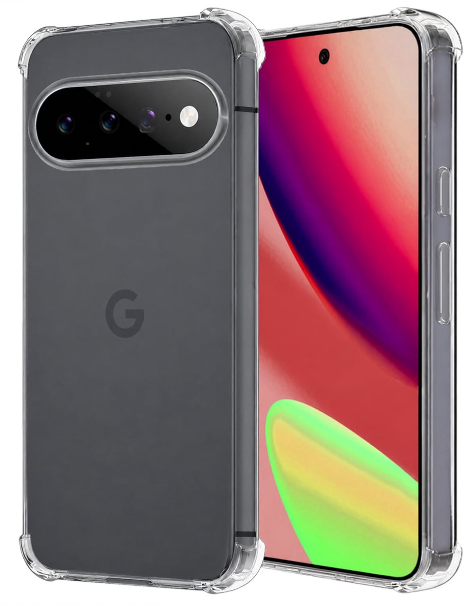 Hoesje - Geschikt voor Google Pixel 11 Pro XL - Sterk & Shockproof - Siliconen Case - Back Cover - Telefoon Hoes Shock Proof - Transparant