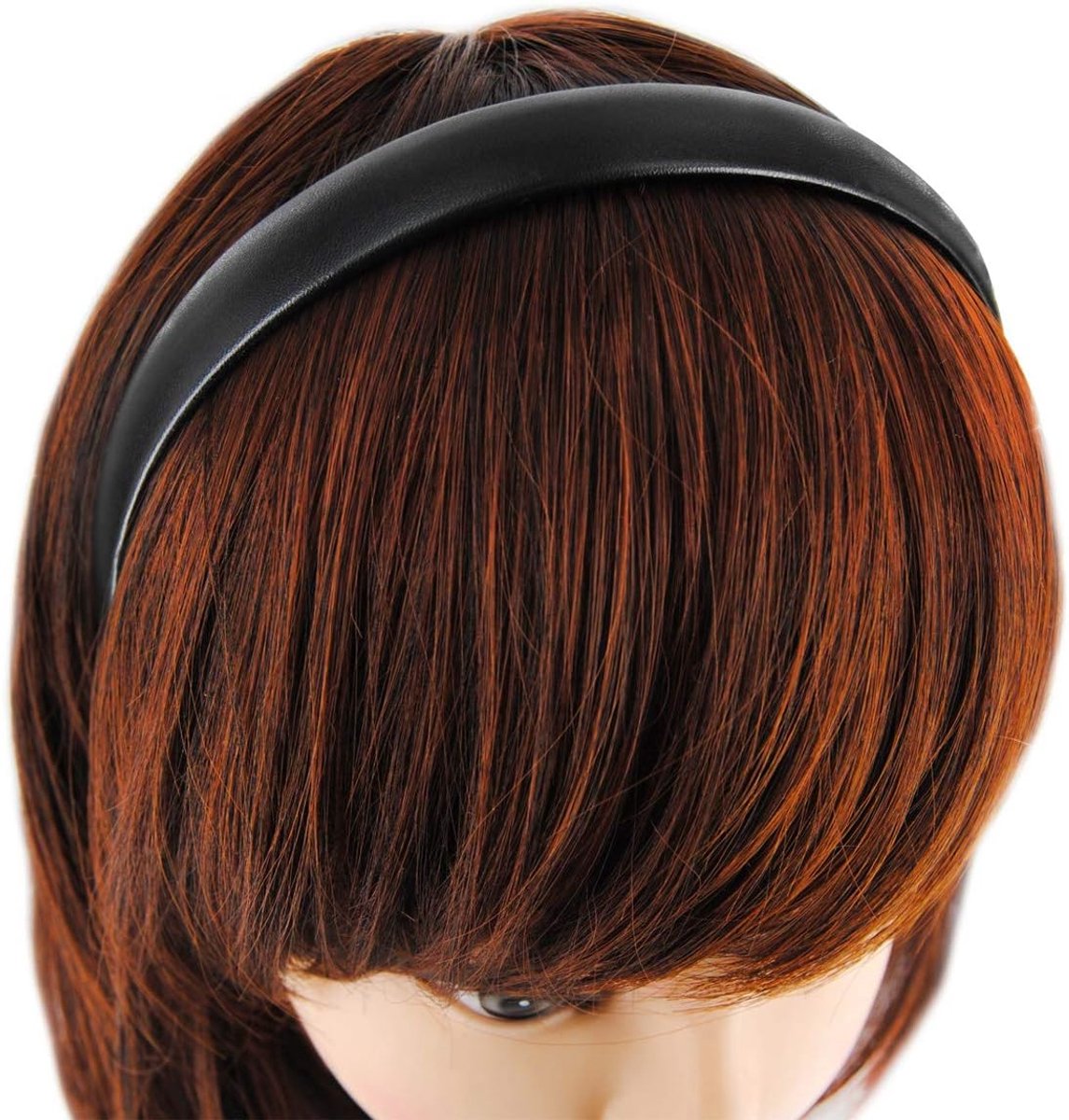 Axy Haarband Classic Vintage Lederen Haarband HR27CS (zwart)
