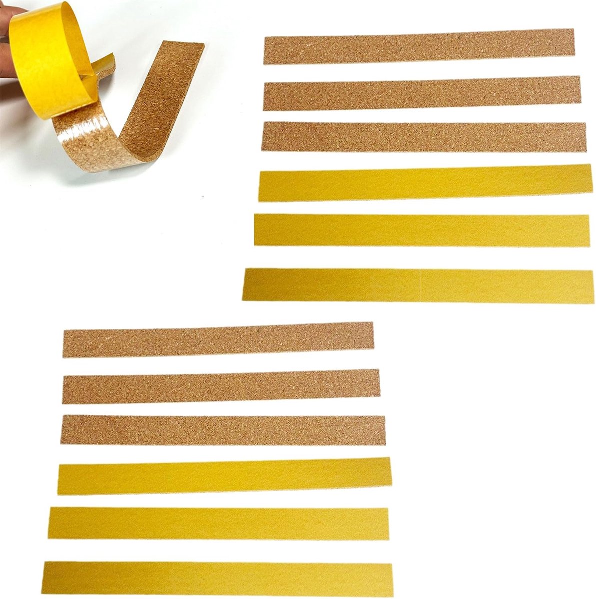 12 stuks zelfklevende kurkstrips Equine kurkstrips zelfklevende kurkstrips voor het aanpassen van de hoedmaat voor een optimale pasvorm voor hoeden van vilt stro, Meerkleurig, One size