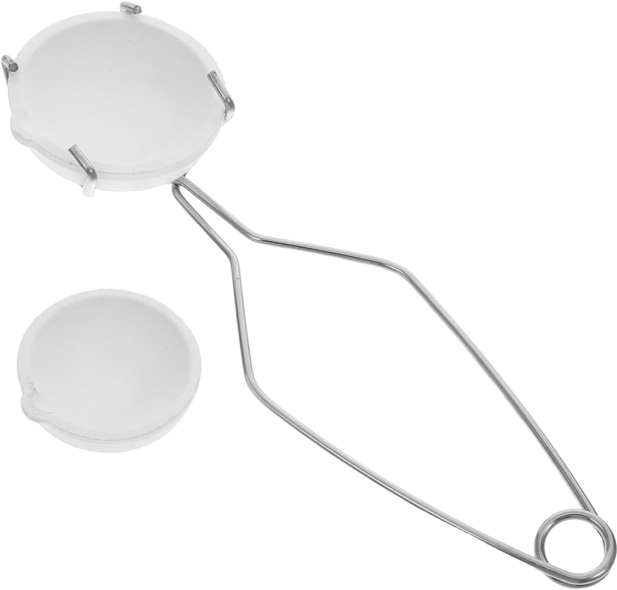 Jojofuny 100 g kwartspottenset voor metaalsmelten, keramische bakschalen, metalen gietset met smeltpotten, gereedschap voor het maken van sieraden en gieten pannenschalen voor het verfijnen van goud