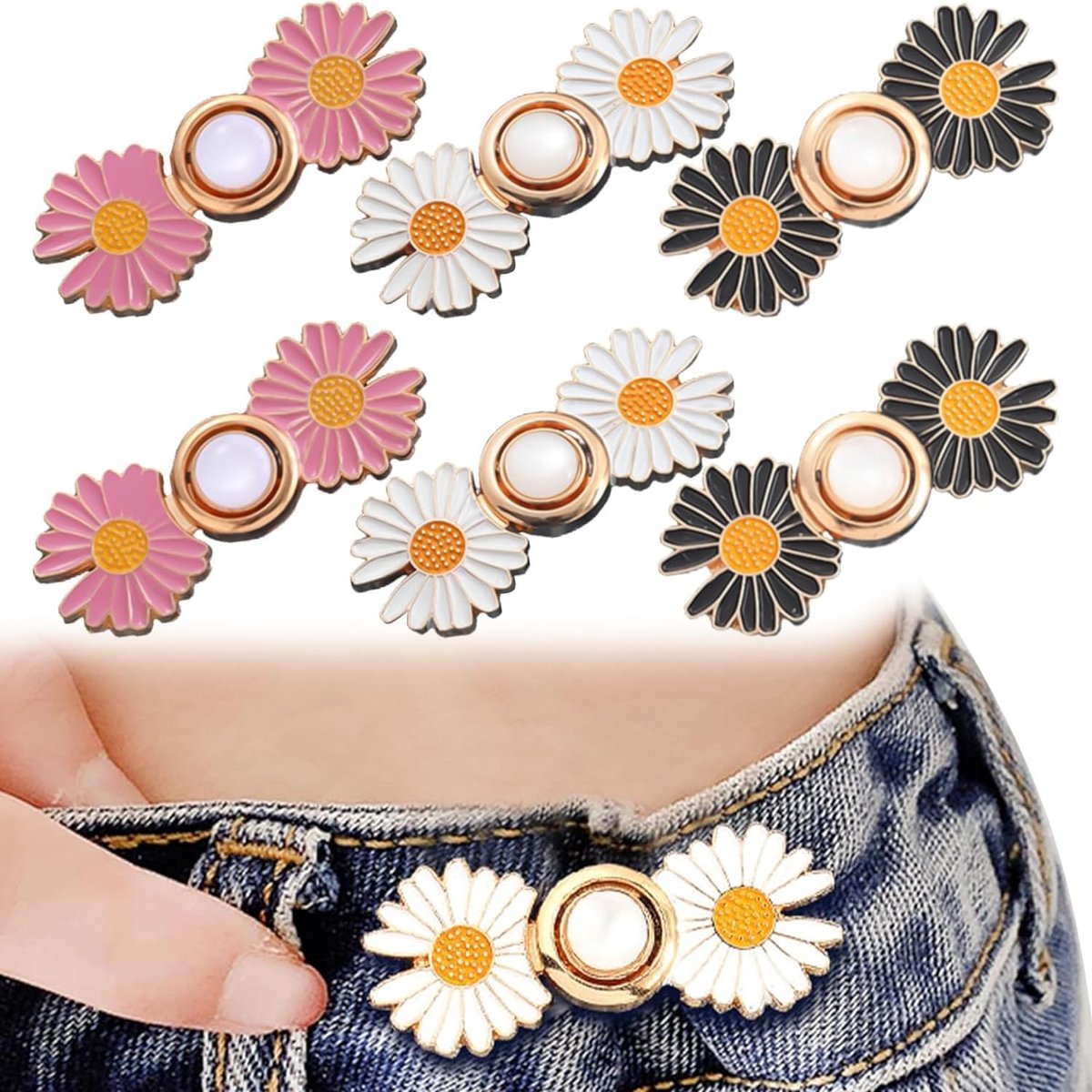 3 kleuren, zwart wit roségoud