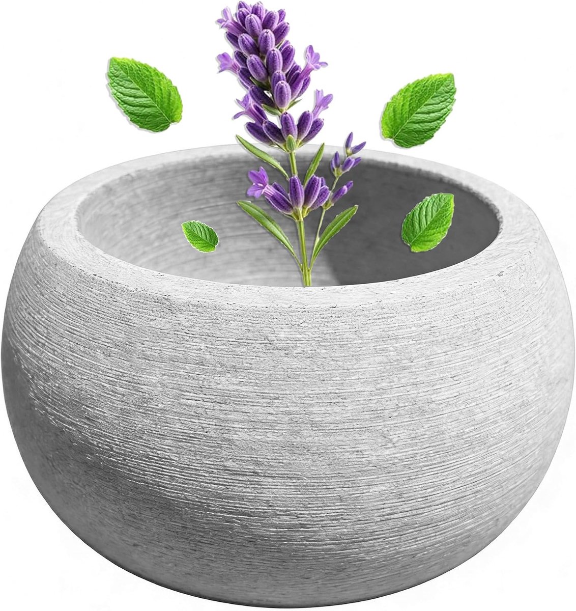 Sauna aromakom van natuursteen, 10,5 x 6 cm, hittebestendige sauna-infusieschaal voor mentholkristallen en etherische oliën, intensieve geur, sauna-accessoires voor thuissauna, stoombad en cadeau-idee