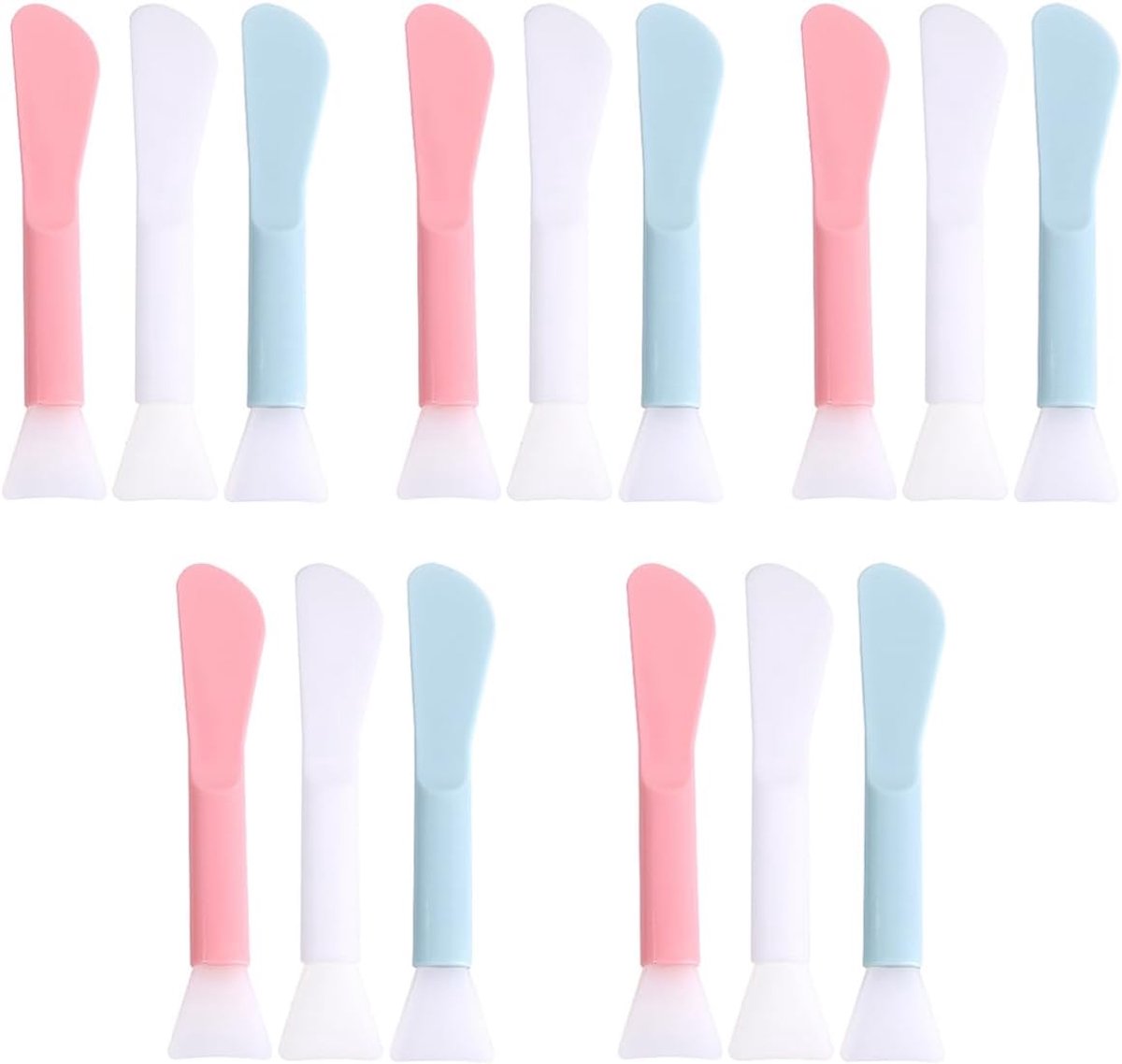 Spatels, herbruikbare siliconen schoonheidsborstel voor crème, ambacht, gel, klei, modder, make-uplepel, multifunctionele applicatorschraper voor mengen, huidverzorging, waxen,