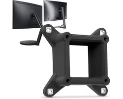 3IDEE VESA-adapter compatibel met Samsung gebogen LED-display (C24FG70, C24FG73, C27FG70, C27FG73, LC24FG70, LC27FG70) - VESA houder 75 x 75 mm - voor schermen zonder VESA-aansluiting