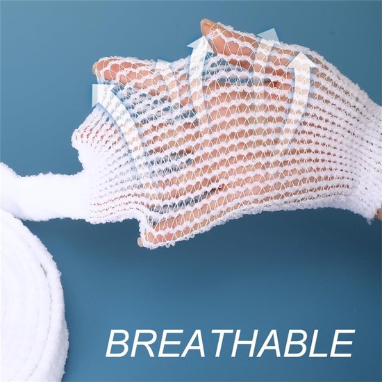 Ademende Elastische Netverband 7 m x 2,5 cm - Ideaal voor Wonden, Arm en Pols Verzorging — afbeelding 4