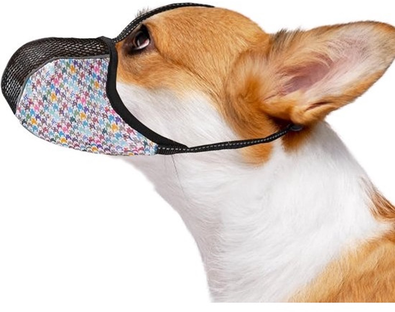 Verstelbare, zachte en ademende muilkorf - Voor kleine honden - Tegen bijten en blaffen