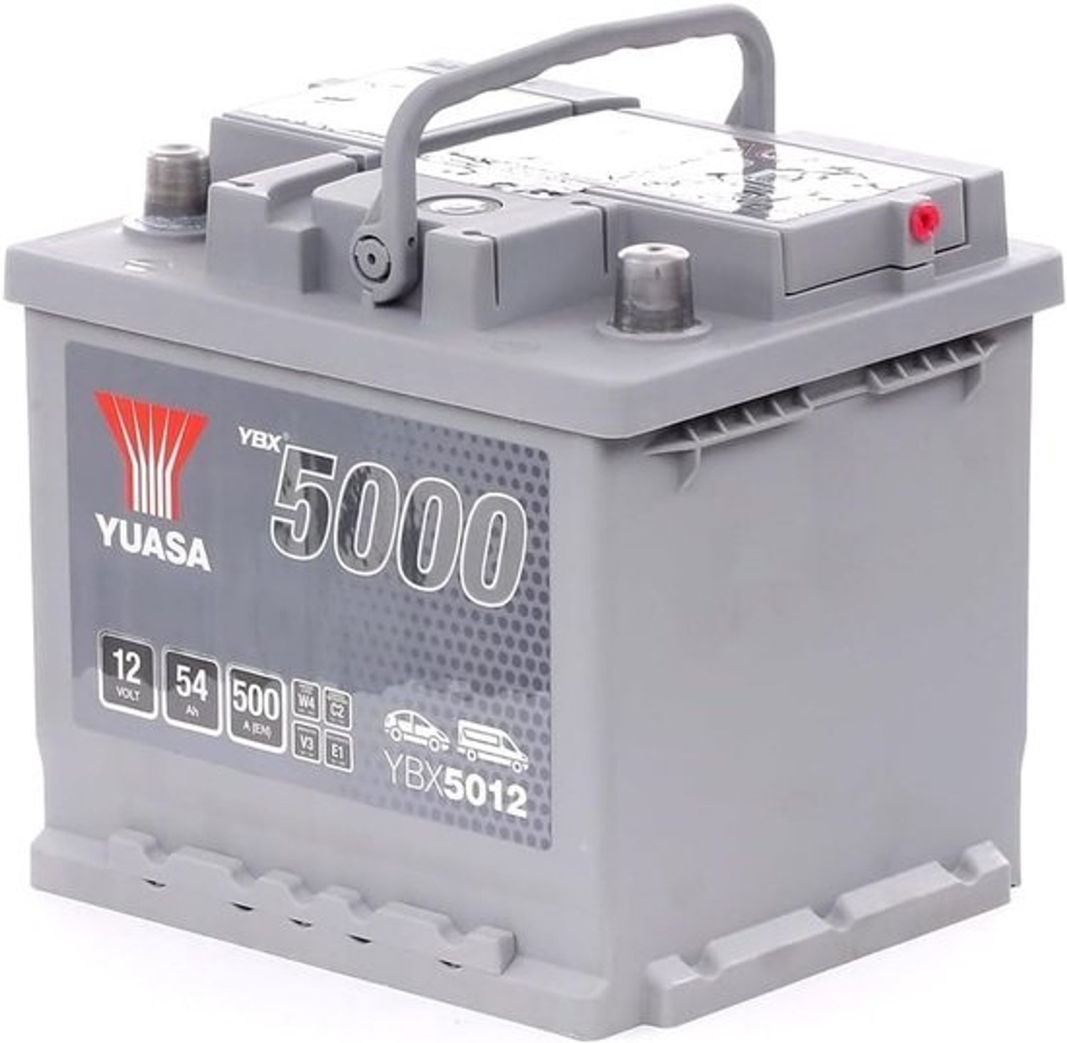 Autobatterij - Voertuigbatterij Startaccu - Auto Starten - Betrouwbare Prestaties - 12V 54Ah - Zilver