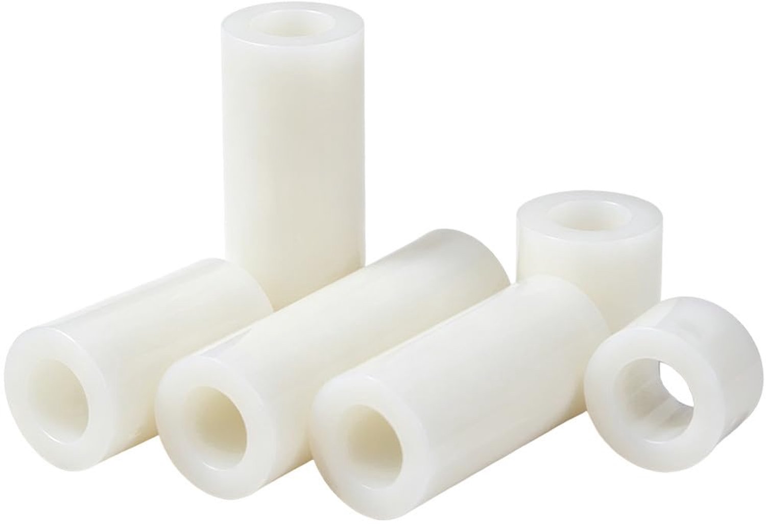 Afstandshulzen M8 20 Stuks - Witte ABS Kunststof - Licht en Roestvrij - Ideaal voor Elektrische Producten - ServiceTopper