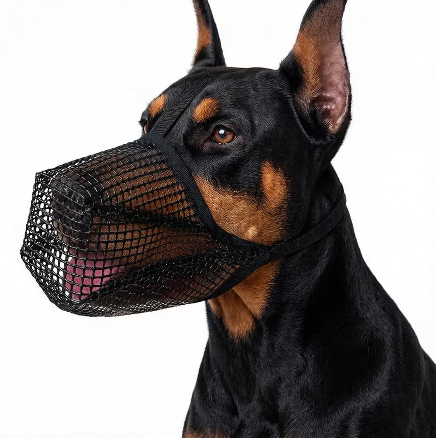 Muilkorf voor honden XL - zachte mesh - ademend en comfortabel - ideaal voor wandelen - m-winkel