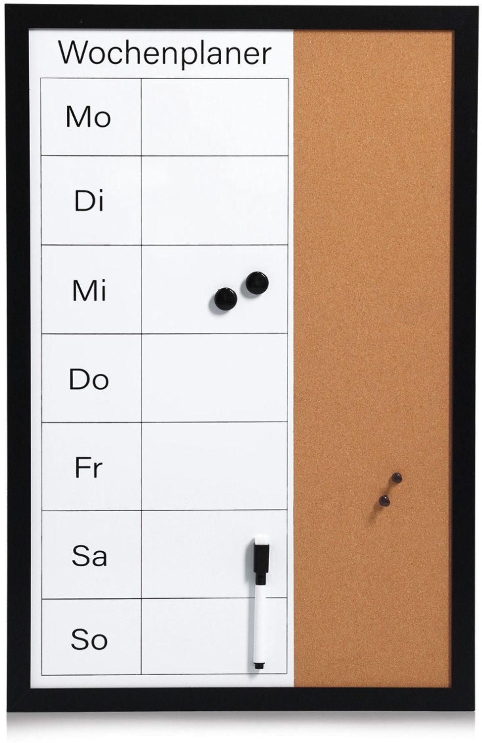 Weekplanner, kurkbord 40 x 60 cm, ZELLER