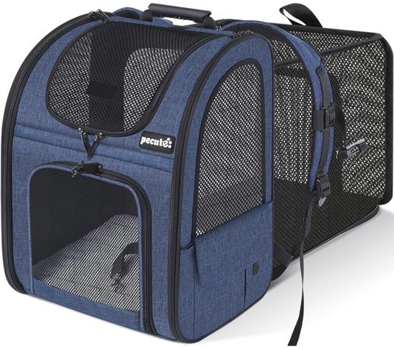 Hondentas XL - Opvouwbare rugzak voor honden en katten tot 10 kg - Netvenster en anti-open rits