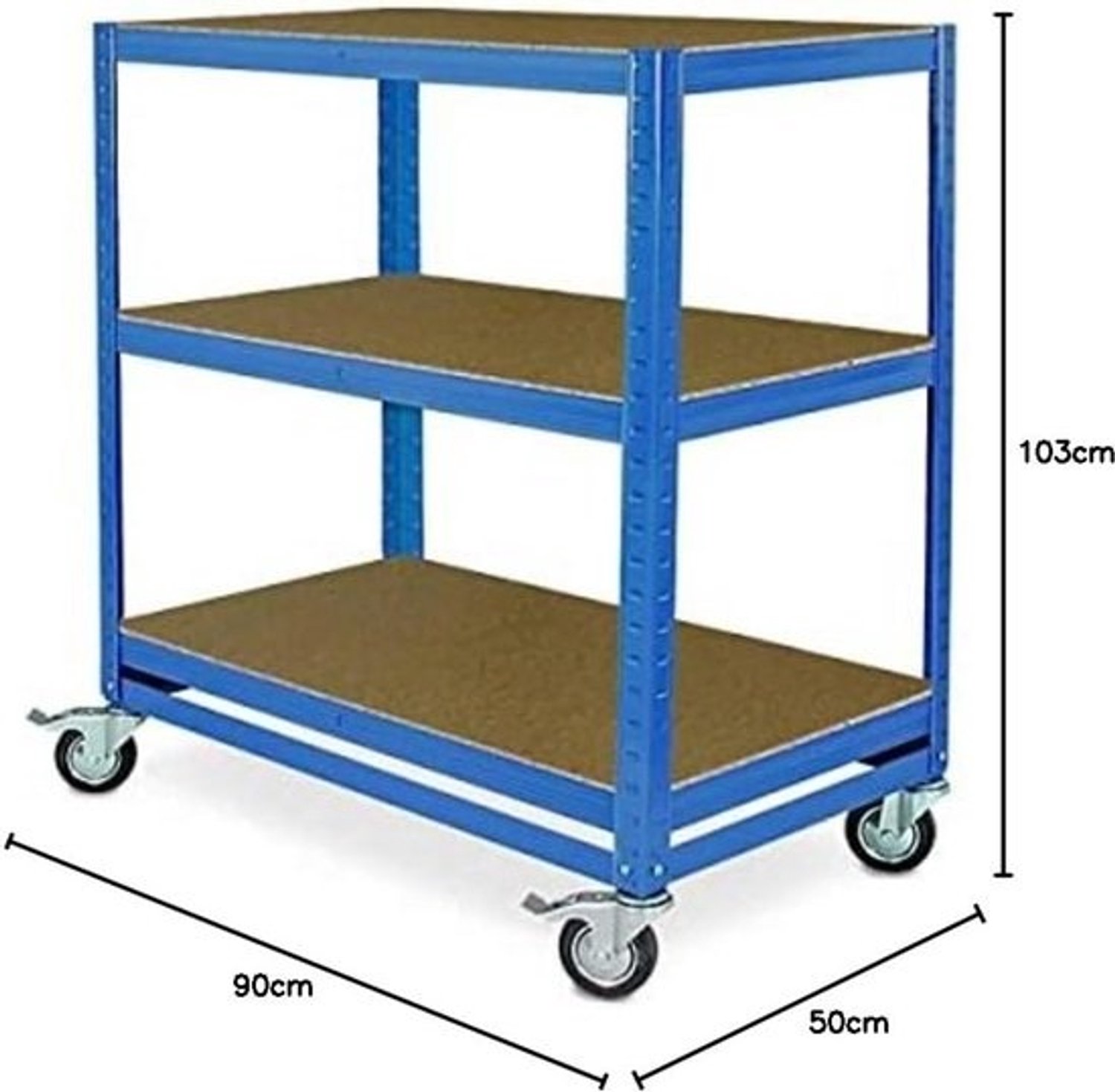Robuuste etagewagen met tussenplateaus - Draagvermogen 200 kg