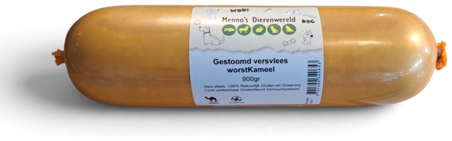 Gestoomd vers vlees worst Kameel 900 gram