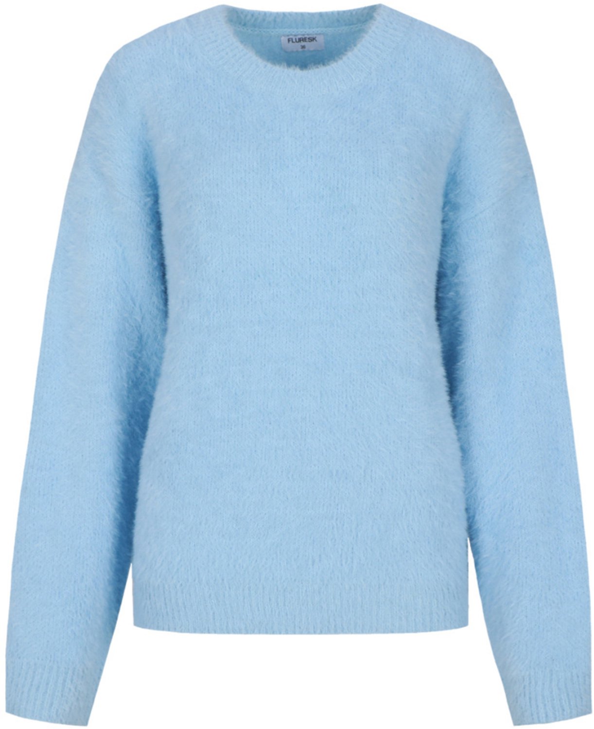 Fluresk Trui Islene Knit Sweater 26wlf03 Cloud Blue Dames Maat - W38