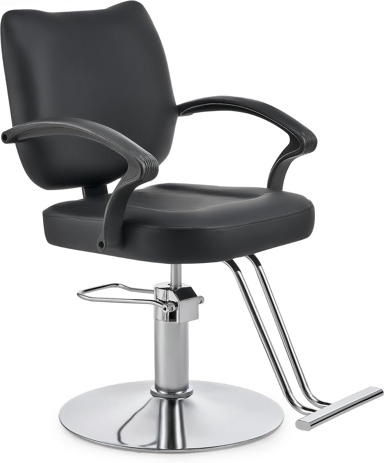 Professionele Barber Kappersstoel 360° Draaibaar met Hydraulische Hoogteverstelling – 50 × 52 × 102 cm – 250 kg – Zwart