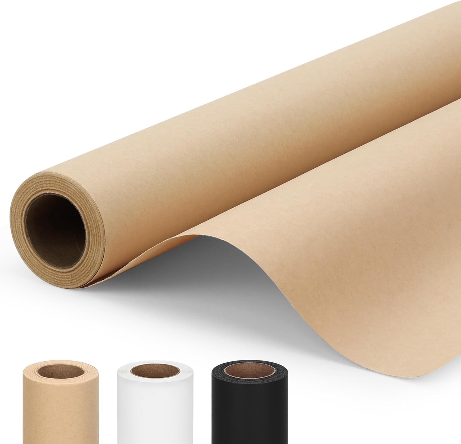 Rol bruin kraftpapier van 15 inch bij 456 inch (38 voet) – Ideaal voor schildersezels, cadeauverpakkingen, boeketten, bescherming van knutseltafels, verhuizen en verzenden, en spandoeken.