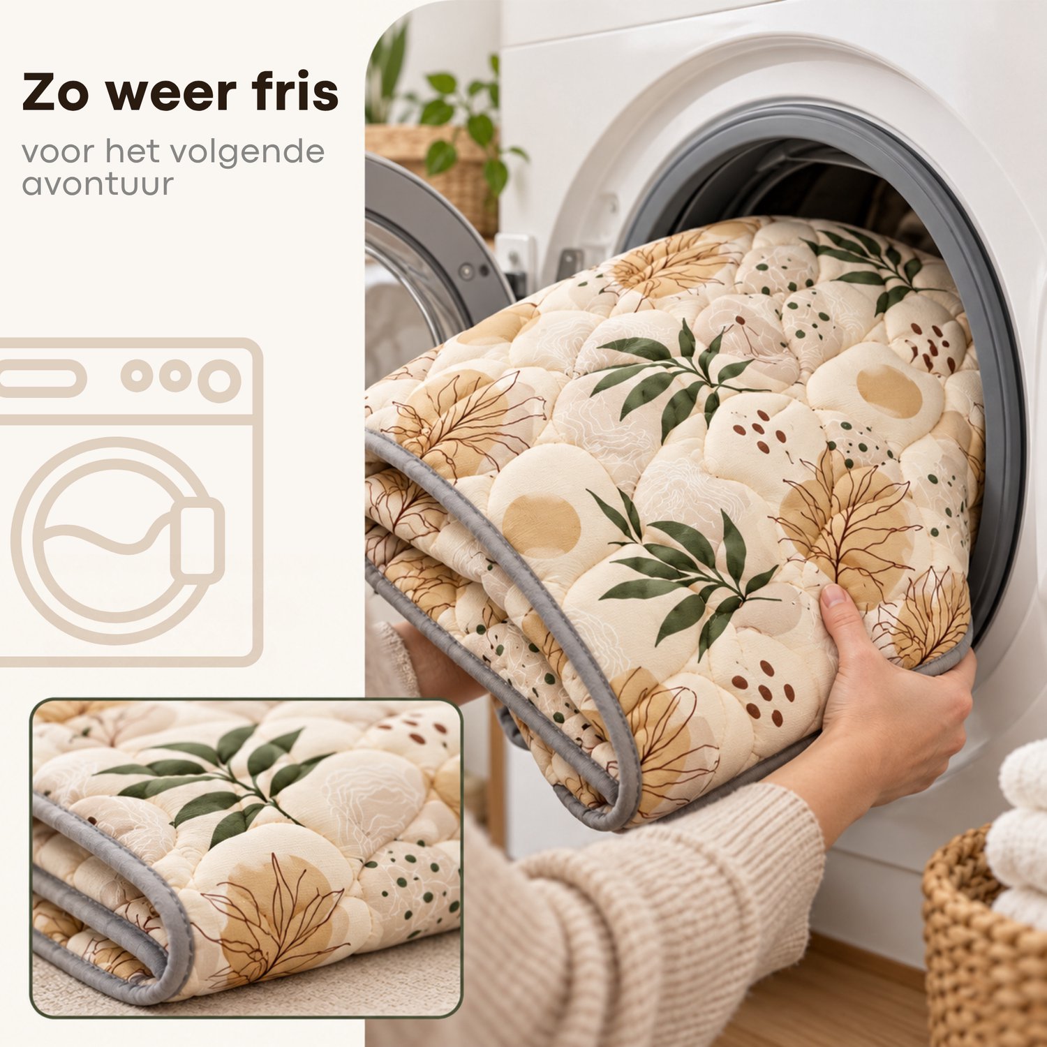 Nexar Speelmat Baby - 127×127 cm - Extra Dikke Foam Speelmat & Speelkleed - Antislip, Waterdicht & Wasbaar - Baby Speelkleed voor Peuters – foto 7
