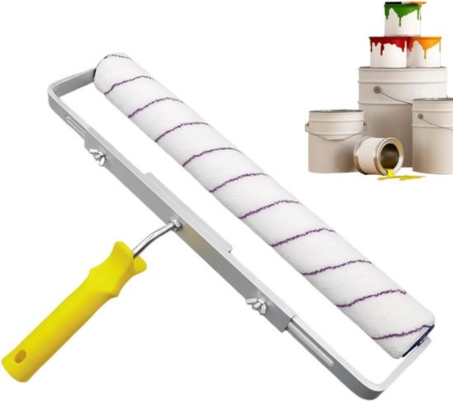 Verfrollerset - Muurroller - Voor schilderwerk aan muren - Extra brede rol - 45 cm - Niet gespecificeerd