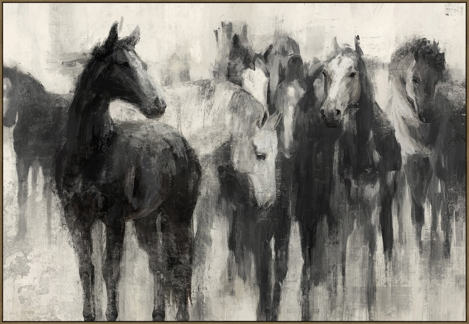 Schilderij horse stretch