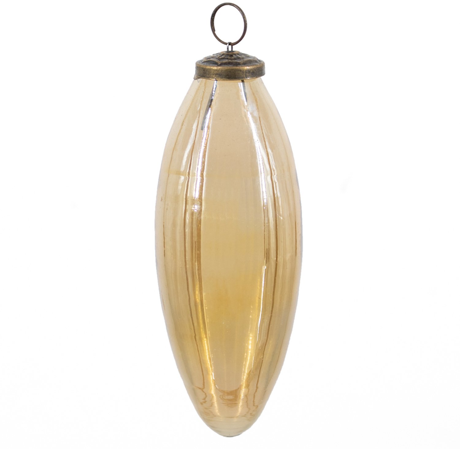 Kerstbal glas goud glans