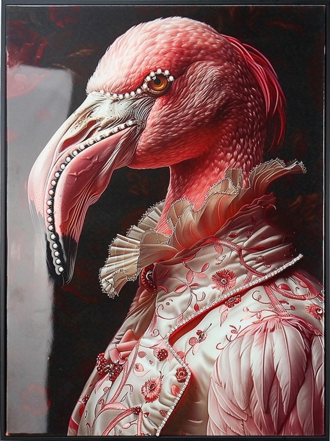 Schilderij regency flamingo 45x60cm