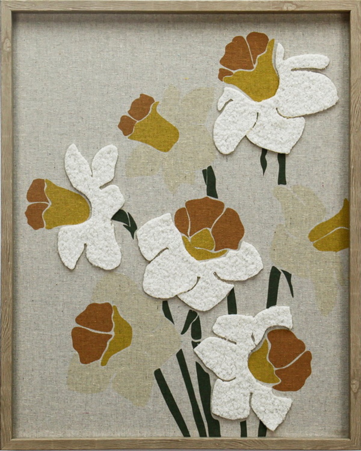 Schilderij 3D bloemen 40x50cm