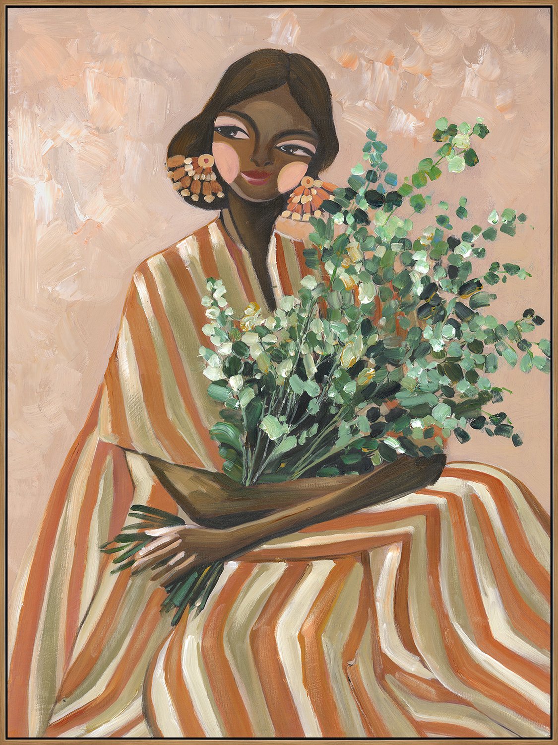 Schilderij Fleur Femme 60x80cm