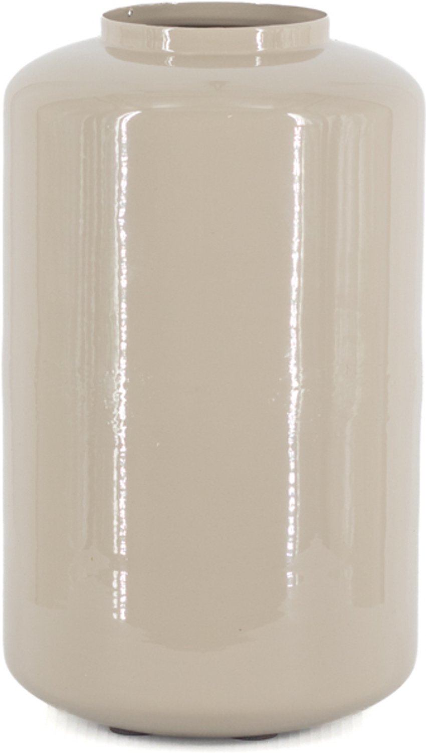Metalen vaas Kai S glossy sand