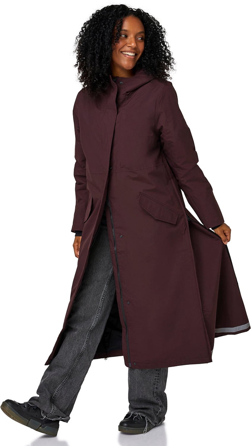 Happy Rainy Days Lange Regenjas Dames PARIS Burgandy