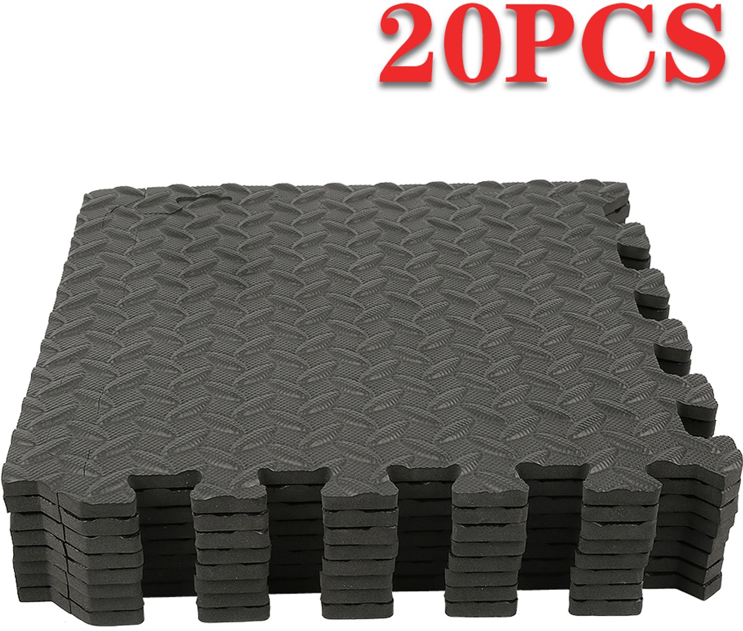 PIPIPOXER Puzzelmat - Beschermende Vloermatten - 20 Stuks EVA Schuim Puzzelmatten - Fitnessmat - Vloerbeschermer tegels - Puzzel Sportmatten - 30 x 30 cm