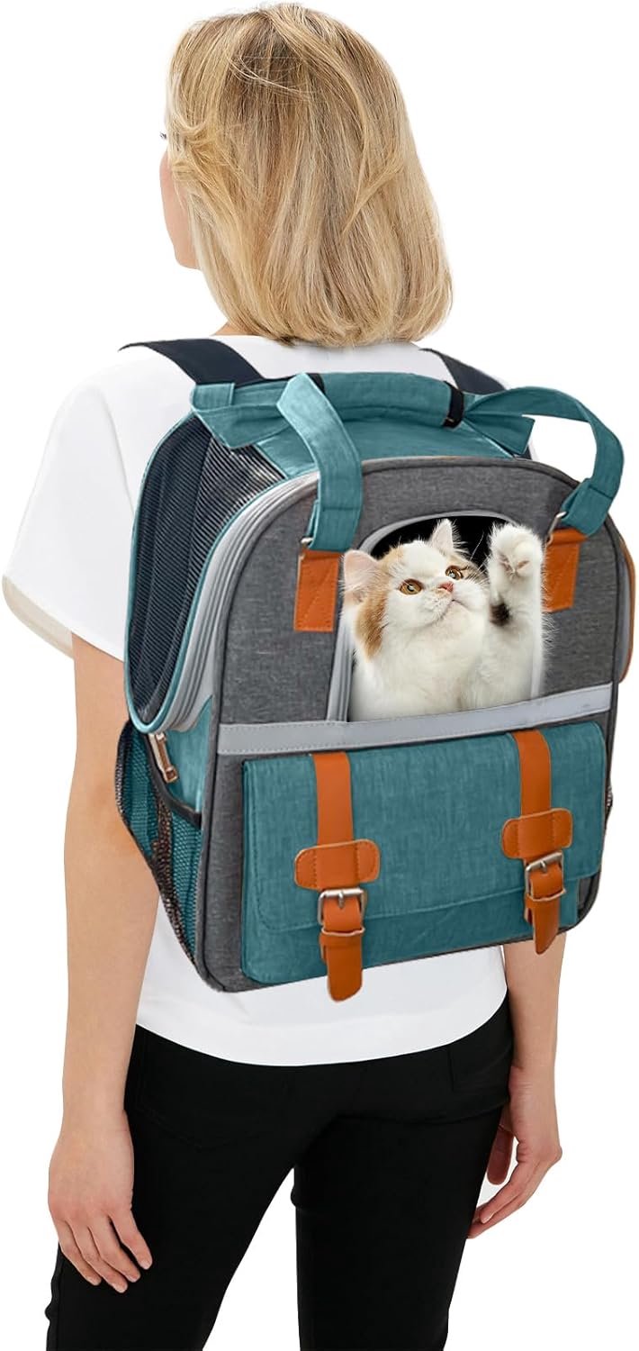 Honden- en kattenrugzak tot 7,5 kg - waterdicht Oxford - goed ventilerend - ideaal voor reizen - ShopVlot