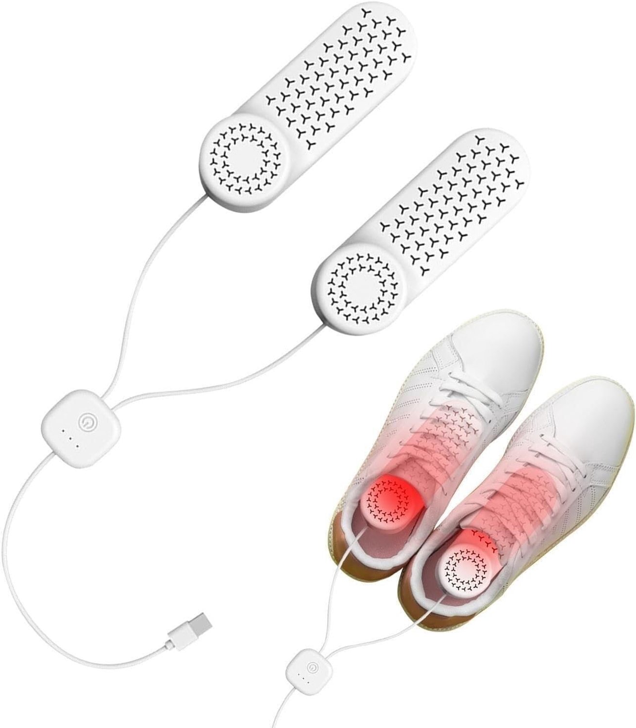 Schoendroger - Timerfunctie - Shoedryer - Laarzendroger - Handschoenverwarmer - Wit