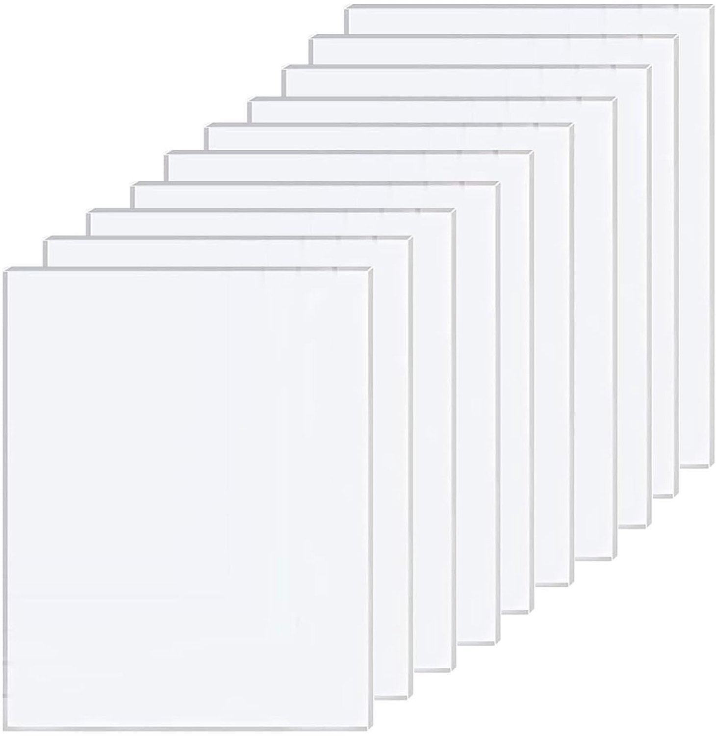 Transparante plastic platen 21 x 30 cm - 1 mm dik - ABS materiaal - ideaal voor knutselen en modelleren - SnelShoppen