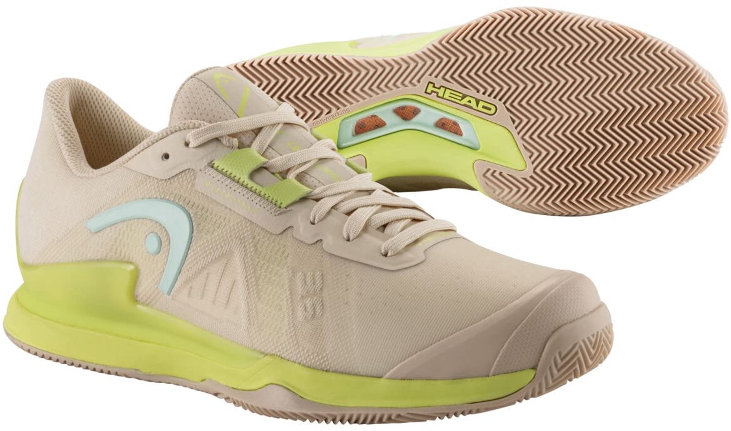 Head Racket Sprint Pro 3.5 Clay Clay Court Schoenen Vrouw Macadamia / Lime