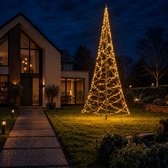 Lumedi 2000 - LED Kerstboom Buiten - Vlaggenmast Verlichting - 10 meter - 2000 Warm Wit Led Lampjes - Afstandsbediening - Kerstverlichting voor buiten