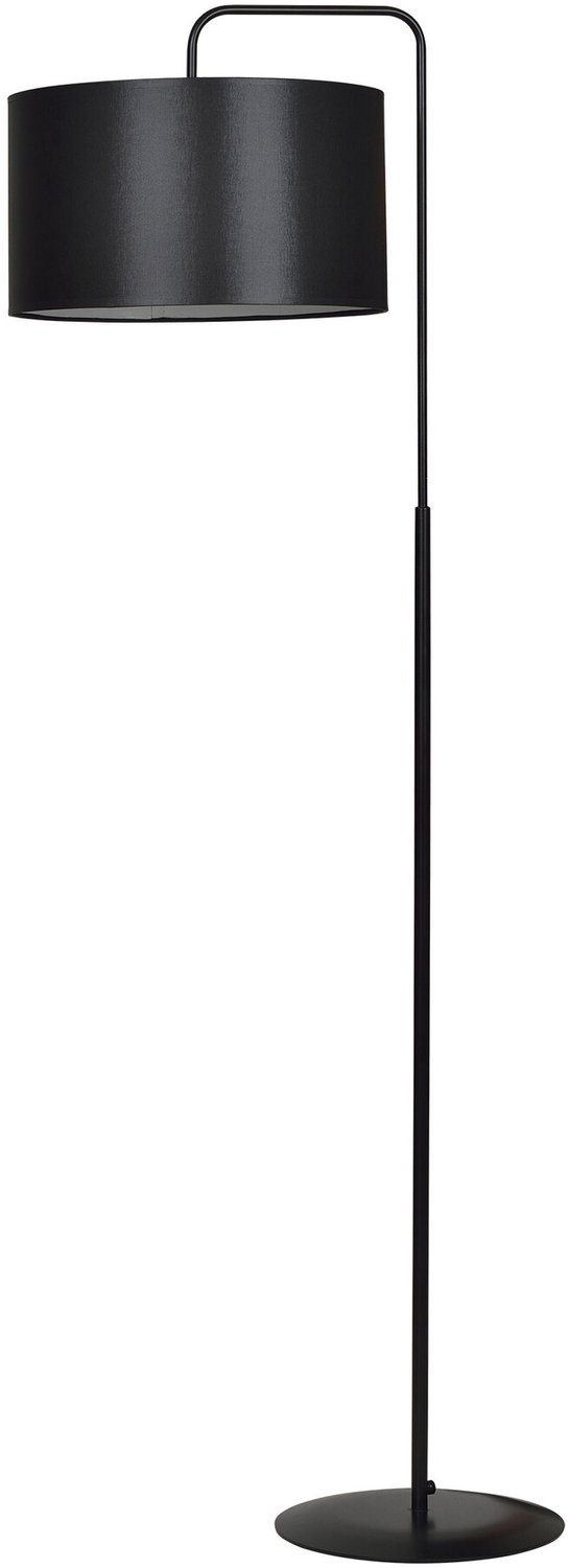 Emibig Umea zwarte staande lamp met zwarte kap 1x E27 - Perfecte verlichting voor elke ruimte