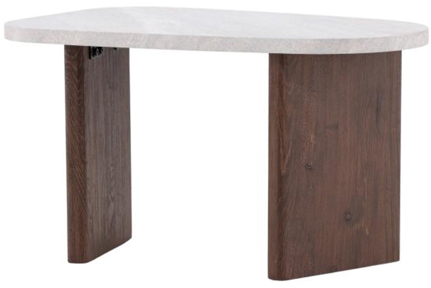 Svea Vincenzo organische salontafel - 45 x 70 cm - mokka/betonlook Grijs