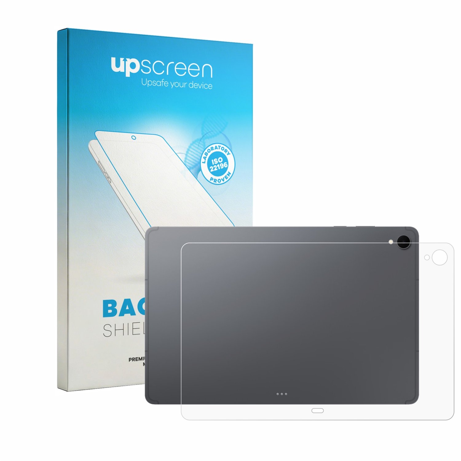 upscreen - Screenprotector voor Samsung Galaxy Tab S12 Plus (Achterkant) - Folie Beschermfolie transparant antibacterieel