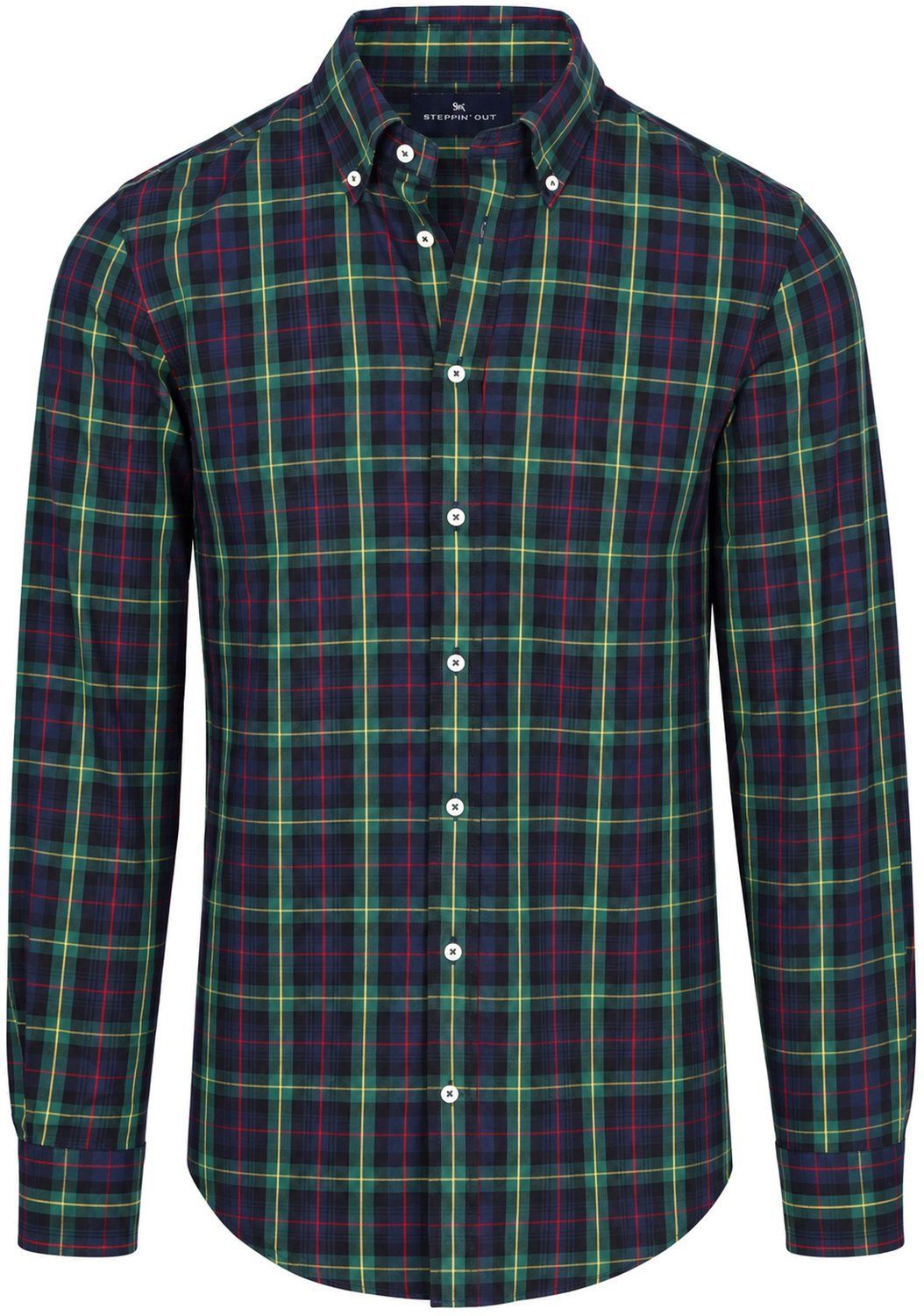 Steppin' Out Overhemd Tartan Ruit Multicolour - Maat M - Heren