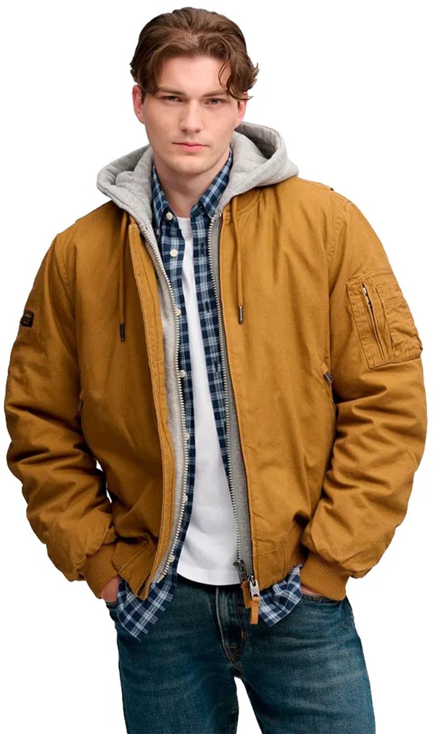 Superdry Canvas Ma1 Bomberjack M Man Bruin