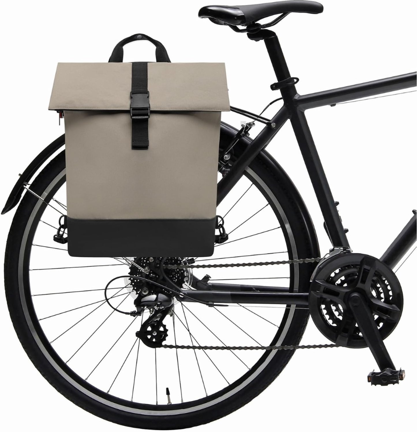 KLS® Fietstas - Fietstassen - Fietstas Rugzak - Beige/Zwart - 30cm x 15cm x 38cm