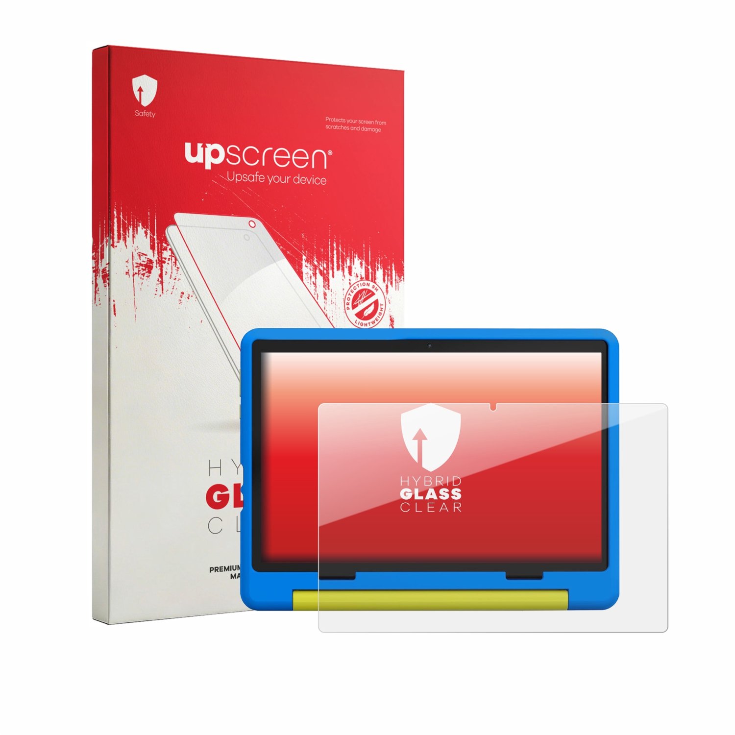 upscreen - Screenprotector voor Laptok KB1016 10.1" - Folie Beschermfolie Beschermglas transparant