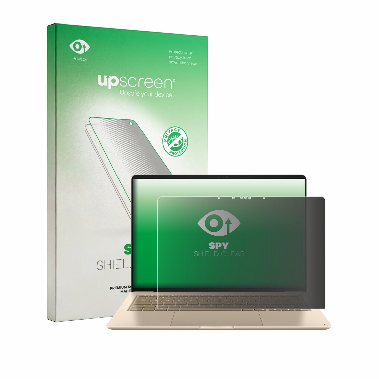 upscreen - privacy screenprotector voor Asus Zenbook 14 UX3480 2026 - Folie Beschermfolie Blauwlichtfilter