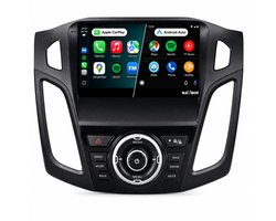 Navibop Autoradio geschikt voor Ford Focus Full 2012 t/m 2017 - Draadloos Apple CarPlay & Android Auto - 9 inch touchscreen - Android 15 - 2GB/64GB - Navigatie - Bluetooth - DAB+ ready - 2 din - 2012 2013 2014 2015 2016 2017